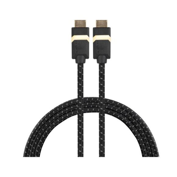 Titan 8K HDMI  2.1 Cable 6 ft Braided Ultra‑High‑Speed 48 Gbps with Amber LED - Picture 2 of 5